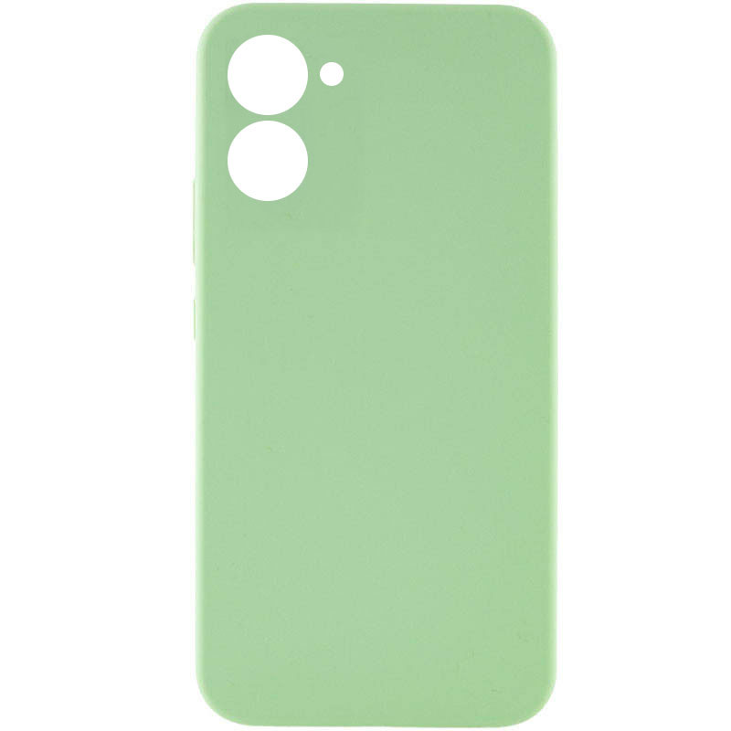 Чехол Silicone Cover Lakshmi Full Camera (AAA) для Realme C33 (Мятный / Mint)