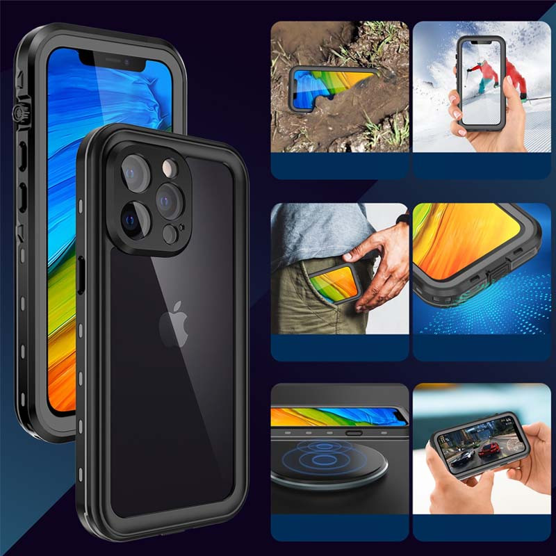Водонепроникний чохол Shellbox на Apple iPhone 13 Pro Max (6.7") (Чорний) в магазині vchehle.ua