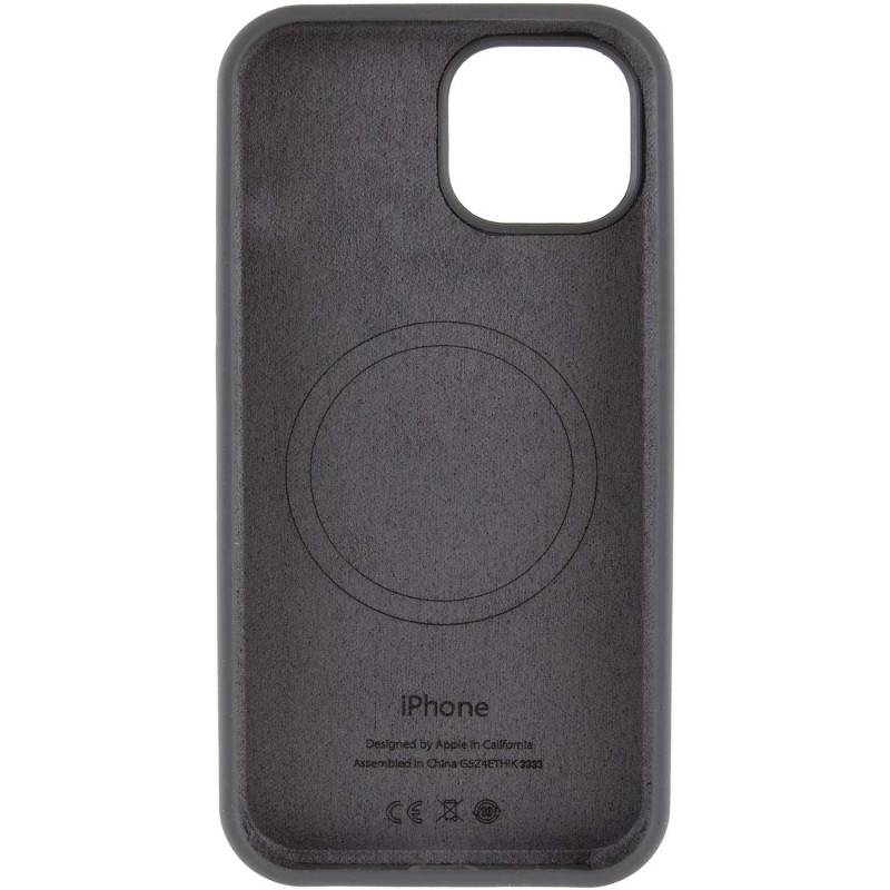 Фото Чохол Silicone Case Full Protective (AA) with Magnetic Safe на Apple iPhone 12 Pro Max (6.7") (Сірий / Dark Gray) в маназині vchehle.ua