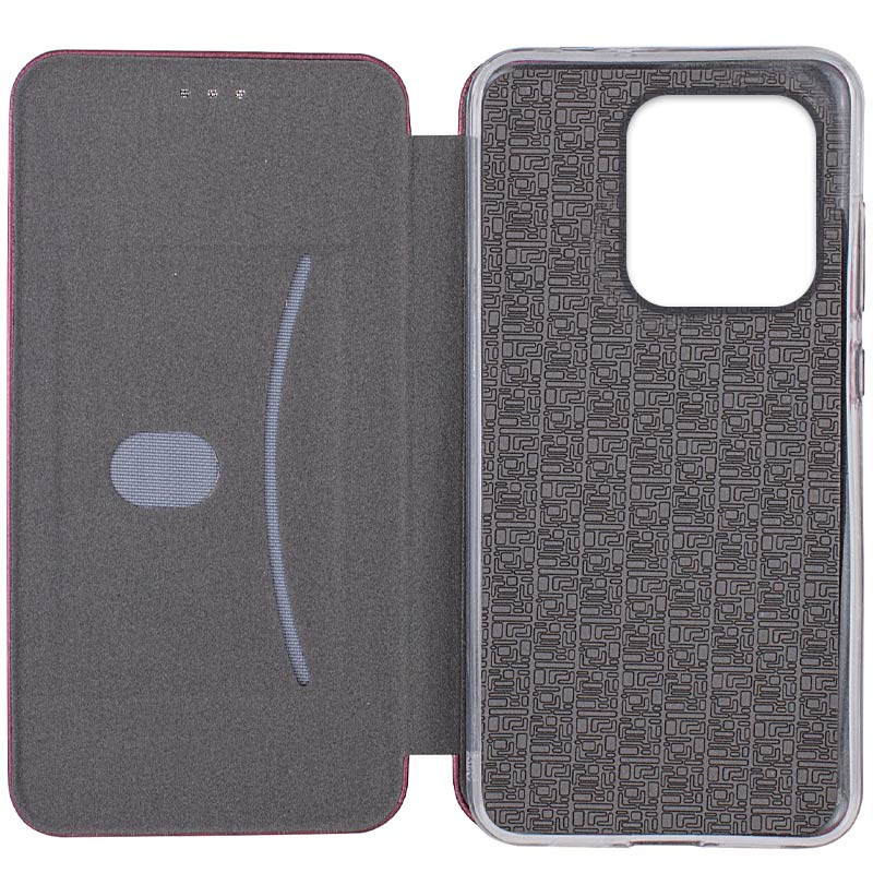 Фото Кожаный чехол-книжка Classy для Motorola Moto G15 4G (Бордовый) на vchehle.ua