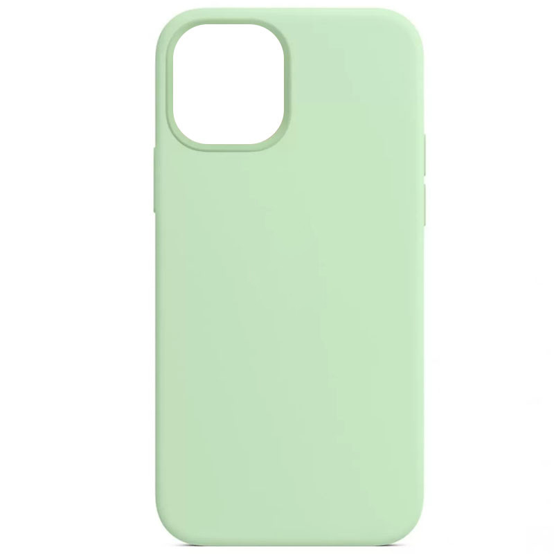 Чохол Silicone Case Full Protective (AA) NO LOGO на Apple iPhone 13 mini (5.4") (Зелений / Pistachio)