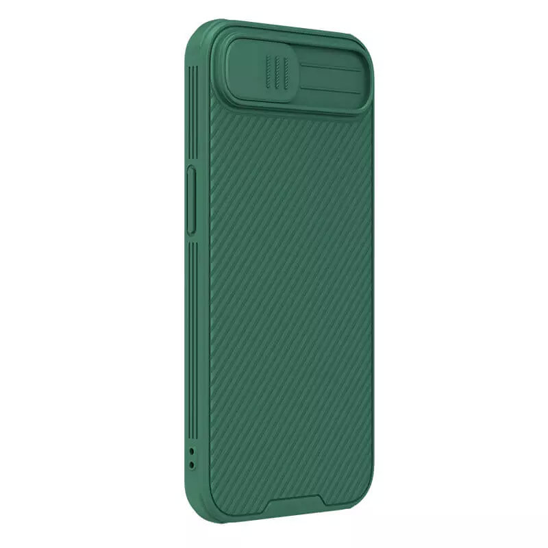 Фото Карбоновая накладка Nillkin CamShield Pro для Apple iPhone 16e (6.1") (Deep Green) в магазине vchehle.ua