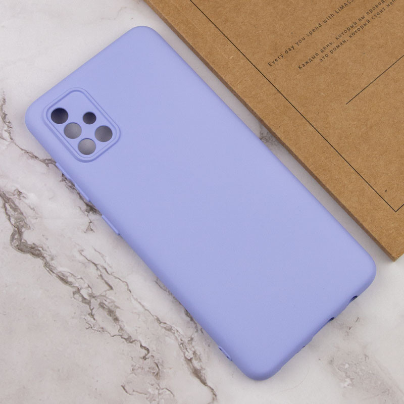 Чохол Silicone Cover Lakshmi Full Camera (AA) на Samsung Galaxy A51 (Бузковий / Dasheen) в магазині vchehle.ua