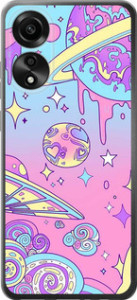 Чехол Розовая галактика для Oppo A78 4G