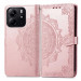 Фото Кожаный чехол-книжка Art Case с визитницей для Xiaomi Redmi Note 14 5G (Розовый) на vchehle.ua