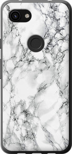 Чохол Мармур білий на Google Pixel 3a XL