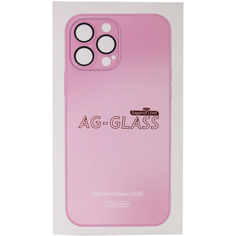 Чохол TPU+Glass Sapphire matte case на Apple iPhone 13 (6.1") (Chanel Pink) в магазині vchehle.ua