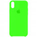 Чехол Silicone Case (AA) для Apple iPhone XS Max (6.5") (Зеленый / Neon green)