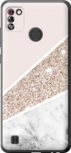 Чохол Пастельний мармур на Tecno Pop 4 Pro BC3