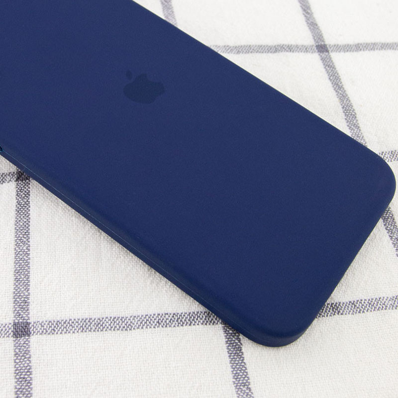 Фото Чехол Silicone Case Square Full Camera Protective (AA) для Apple iPhone 11 Pro (5.8") (Темно-синий / Midnight blue) на vchehle.ua