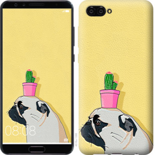 

Чехол Мопс с кактусом для Huawei Nova 2S 795737