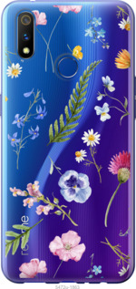 

Чехол Цветочный фон v2 для Realme 3 Pro 1440416