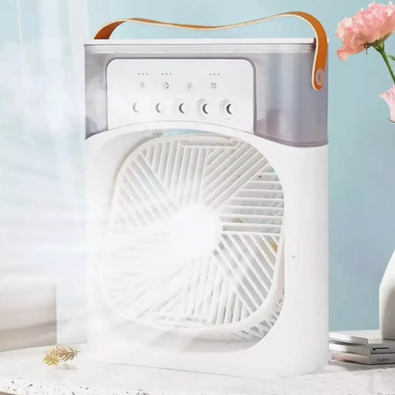 Фото Уцінка Портативний вентилятор Mini Cool Fan з розпилювальним охолодженням (Пошкоджене пакування / White) в маназині vchehle.ua