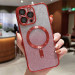 Фото TPU чехол Delight case with Magnetic Safe с защитными линзами на камеру для Apple iPhone 15 Pro (6.1") (Красный / Red) на vchehle.ua