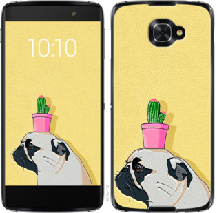 

Чехол Мопс с кактусом для Alcatel idol 4s 795960