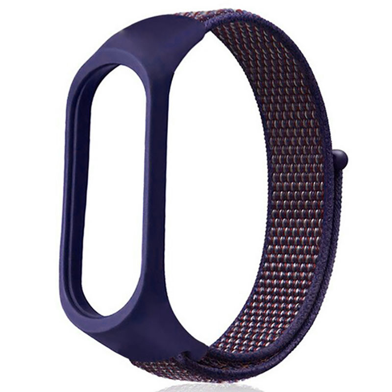 Ремінець Nylon для Xiaomi Mi Band 3/4/5/6/7 (Фіолетовий)