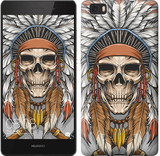 

Чехол Череп индейца для Huawei Ascend P8 Lite 641243