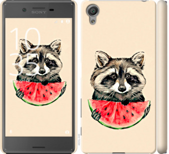 

Чехол Енотик с арбузом для Sony Xperia X F5122 799794