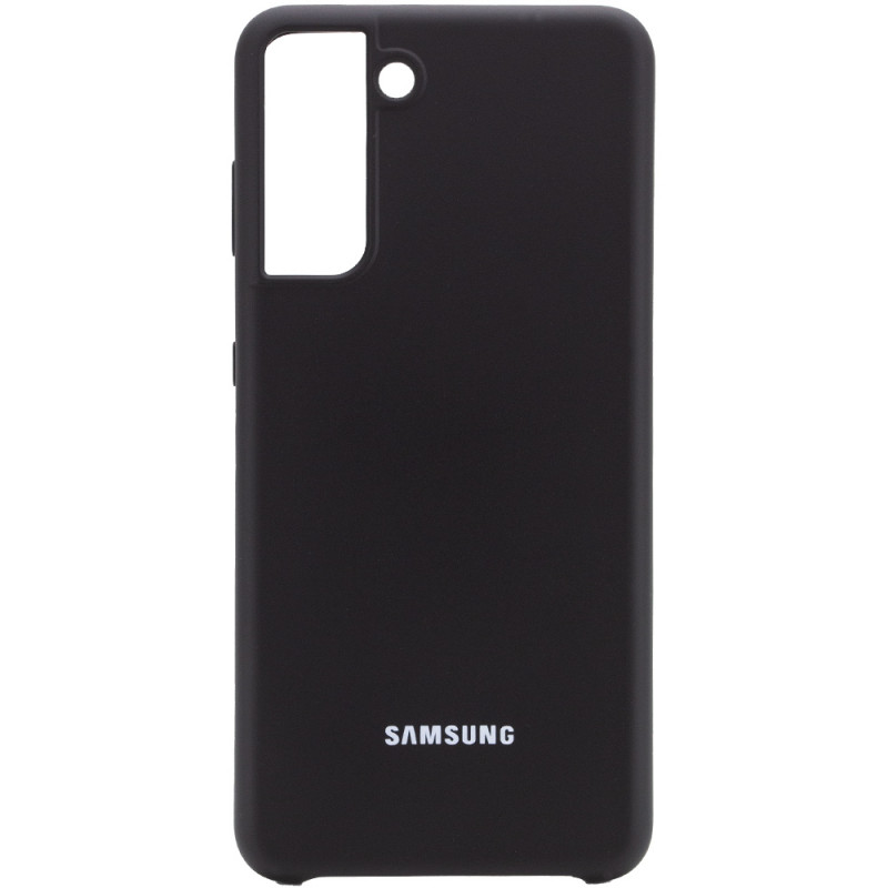 Чехол Silicone Cover (AA) для Samsung Galaxy S21 (Черный / Black)