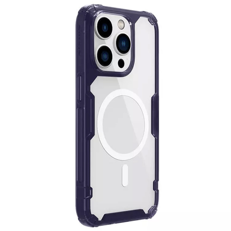 Фото TPU чехол Nillkin Nature Pro Magnetic для Apple iPhone 14 Pro (6.1") (Темно-фиолетовый (прозрачный)) в магазине vchehle.ua