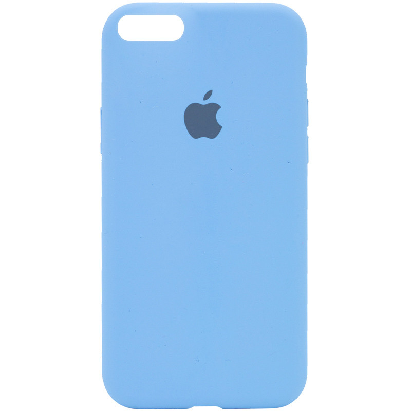 Чохол Silicone Case Full Protective (AA) на Apple iPhone 6/6s (4.7") (Блакитний / Cornflower)