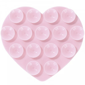 Держатель-присоска для телефона Double Side Silicone Heart
