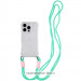 Чохол TPU CrossBody with straps на Apple iPhone 16e (6.1") (Transparent)
