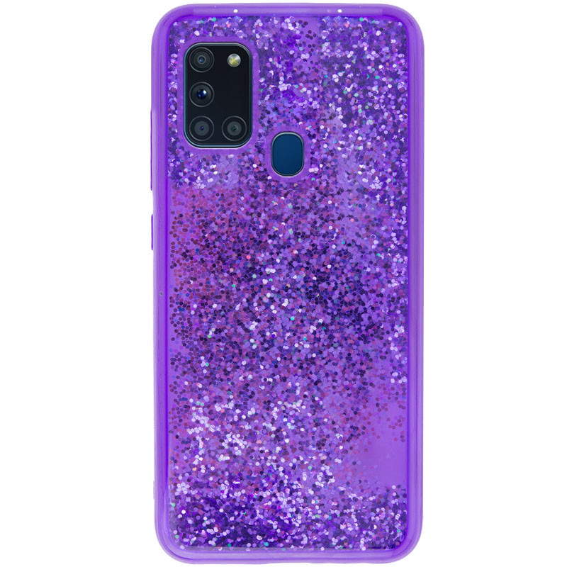 

TPU+PC чохол Sparkle (glitter) на Samsung Galaxy A21s (Фіолетовий) 911144