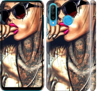

Чохол Дівчина в тату на Huawei P30 Lite 701645