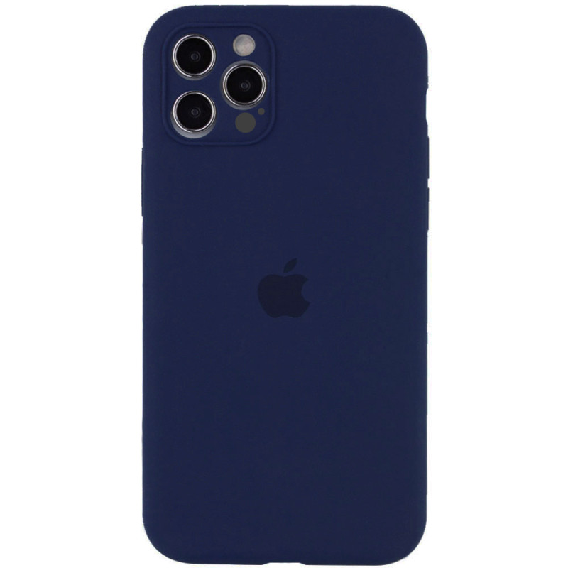 Чохол Silicone Case Full Camera Protective (AA) на Apple iPhone 11 Pro Max (6.5") (Синій / Deep navy)