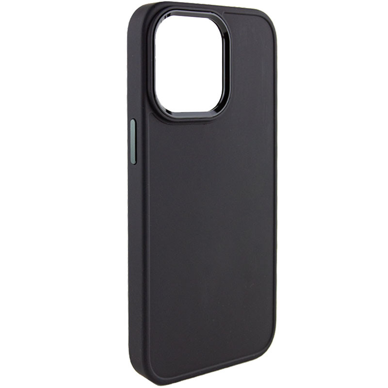 TPU чехол Bonbon Metal Style для Apple iPhone 14 Pro Max (6.7") (Черный / Black)