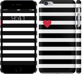 

Чехол Черно-белые полосы для iPhone 6 plus (5.5'') 751625