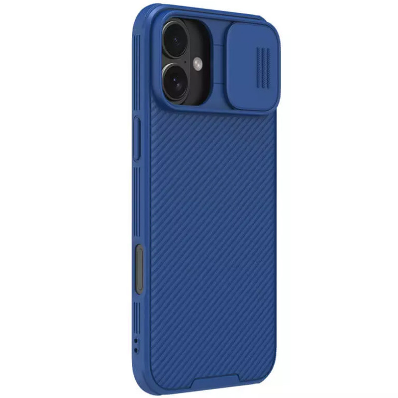 Фото Карбоновая накладка Nillkin CamShield Pro для Apple iPhone 16 (6.1") (Blue) в магазине vchehle.ua