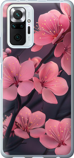 Чехол Пурпурная сакура для Xiaomi Redmi Note 10 Pro