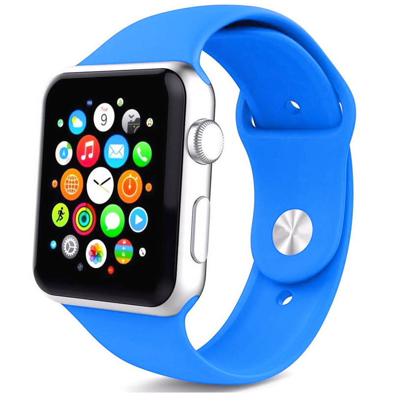 

Силиконовый ремешок для Apple watch 42mm / 44mm (Синій / Blue) 1081015