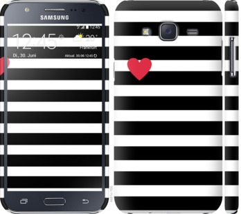 

Чехол Черно-белые полосы для Samsung Galaxy J5 (2015) J500H 751742