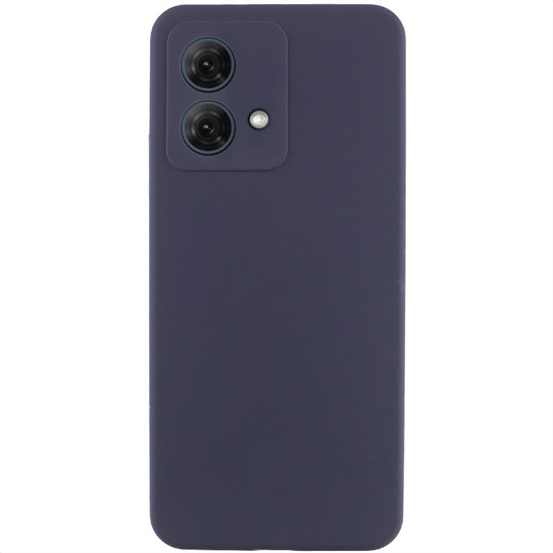 Чехол Silicone Cover Lakshmi Full Camera (AA) для Motorola Moto G84 (Синий / Midnight Blue)