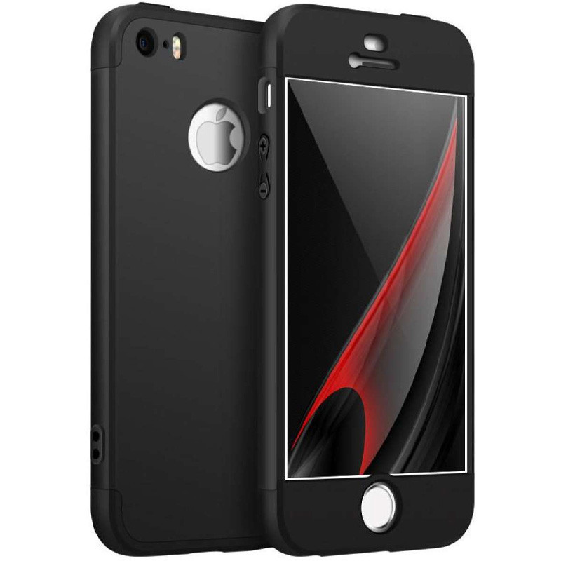 

Пластиковая накладка GKK LikGus 360 градусов (opp) для iPhone 5 (Черный) 909217