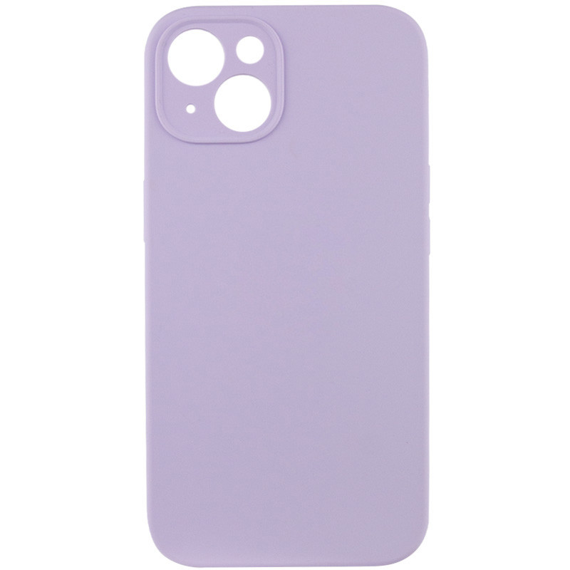 Чохол Silicone Case Full Camera Protective (AA) NO LOGO на Apple iPhone 15 (6.1") (Бузковий / Lilac)