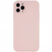 Чохол Silicone Case Full Camera Protective (AA) NO LOGO на Apple iPhone 12 Pro (6.1") (Рожевий / Chalk Pink)