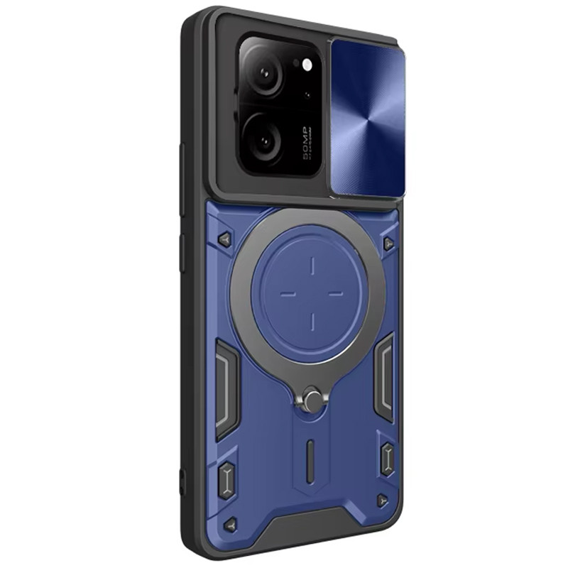 Фото Ударопрочный чехол Bracket case with Magnetic для Xiaomi 13T / 13T Pro (Blue) на vchehle.ua