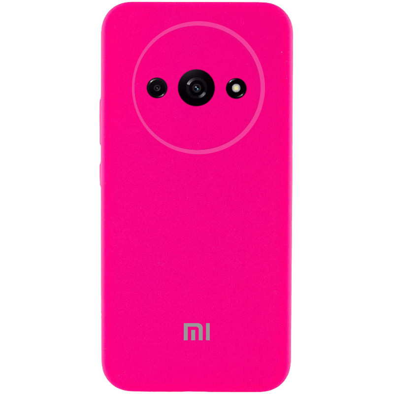 Чехол Silicone Cover Lakshmi Full Camera (AAA) with Logo для Xiaomi Redmi A3 (Розовый / Barbie pink)
