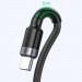 Фото Дата кабель Baseus Cafule QC Двосторонній Blind Interpolation USB Type-C 40W (1m) (CATKLF-PG) (Black) на vchehle.ua
