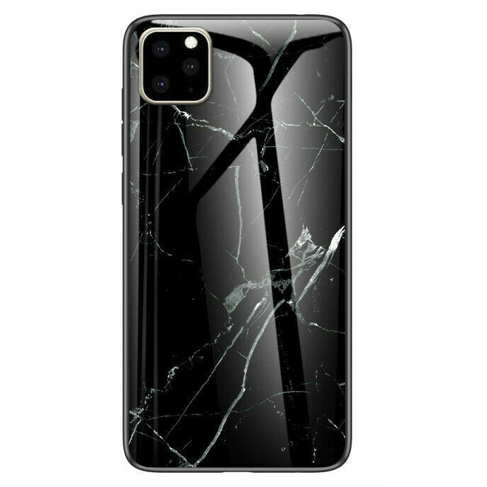 

TPU+Glass чохол Luxury Marble на Apple iPhone 11 Pro Max (6.5") (Чорний) 769483