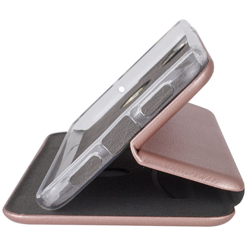 Кожаный чехол-книжка Classy для Xiaomi Redmi Note 9s / Note 9 Pro / Note 9 Pro Max (Rose Gold) в магазине vchehle.ua