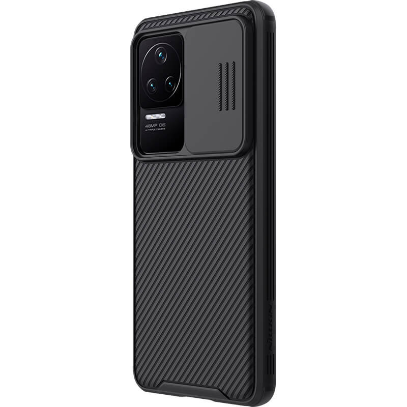 Карбоновая накладка Nillkin Camshield (шторка на камеру) для Xiaomi Redmi K50 / K50 Pro (Черный / Black) в магазине vchehle.ua