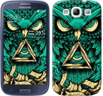 Чехол Сова Арт-тату для Samsung Galaxy S3 Duos I9300i