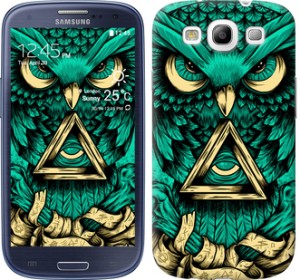 Чехол Сова Арт-тату для Samsung Galaxy S3 Duos I9300i