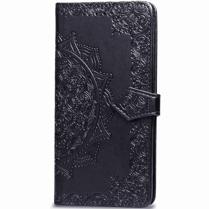 Кожаный чехол-книжка Art Case с визитницей для Samsung Galaxy A10s (Черный)
