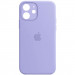 Чехол Silicone Case Full Camera Protective (AA) для Apple iPhone 12 (6.1") (Сиреневый / Lilac)